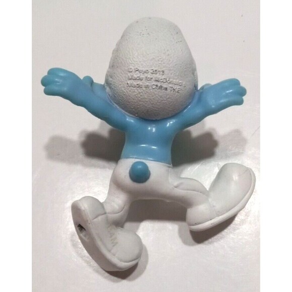 Three Smurfs McDonald's Happy Meal Toys Handy Clumsy Smooth 2013 - Picture 12 of 13